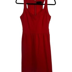 Cynthia Rowley Red V-Neck Sleeveless Mini Sundress